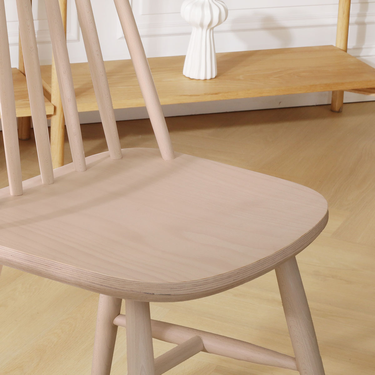 Houten spijlenstoel Filou - whitewash