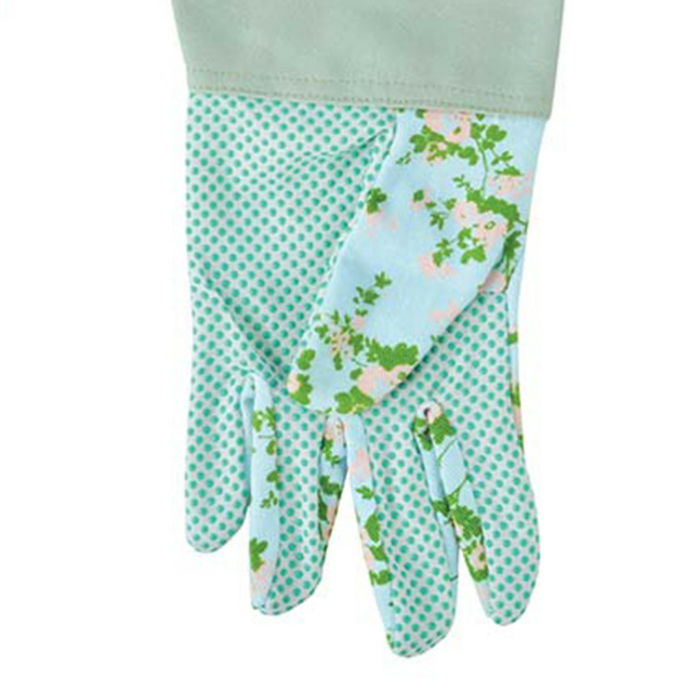 Gants de jardin longs imprimé roses