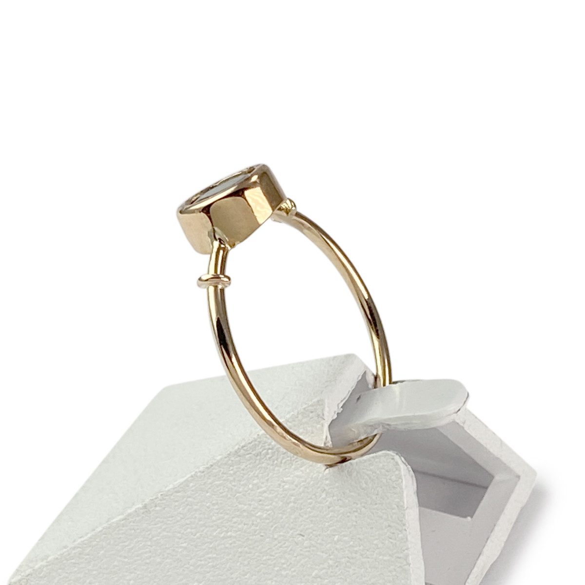 Bague d'occasion or 750 jaune saphir