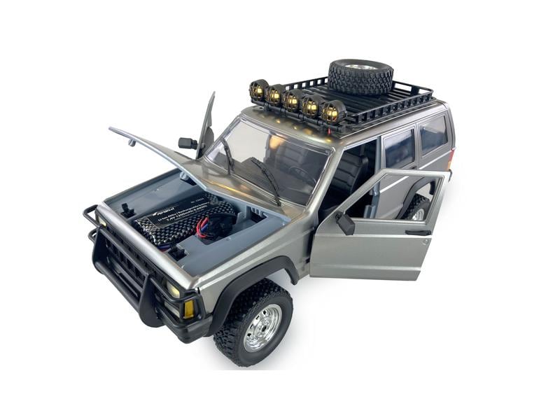 Amewi Geländewagen JC-X12 4WD Silber, RTR, 1:12 Scale Geländewagen mit 2-Gang Getriebe