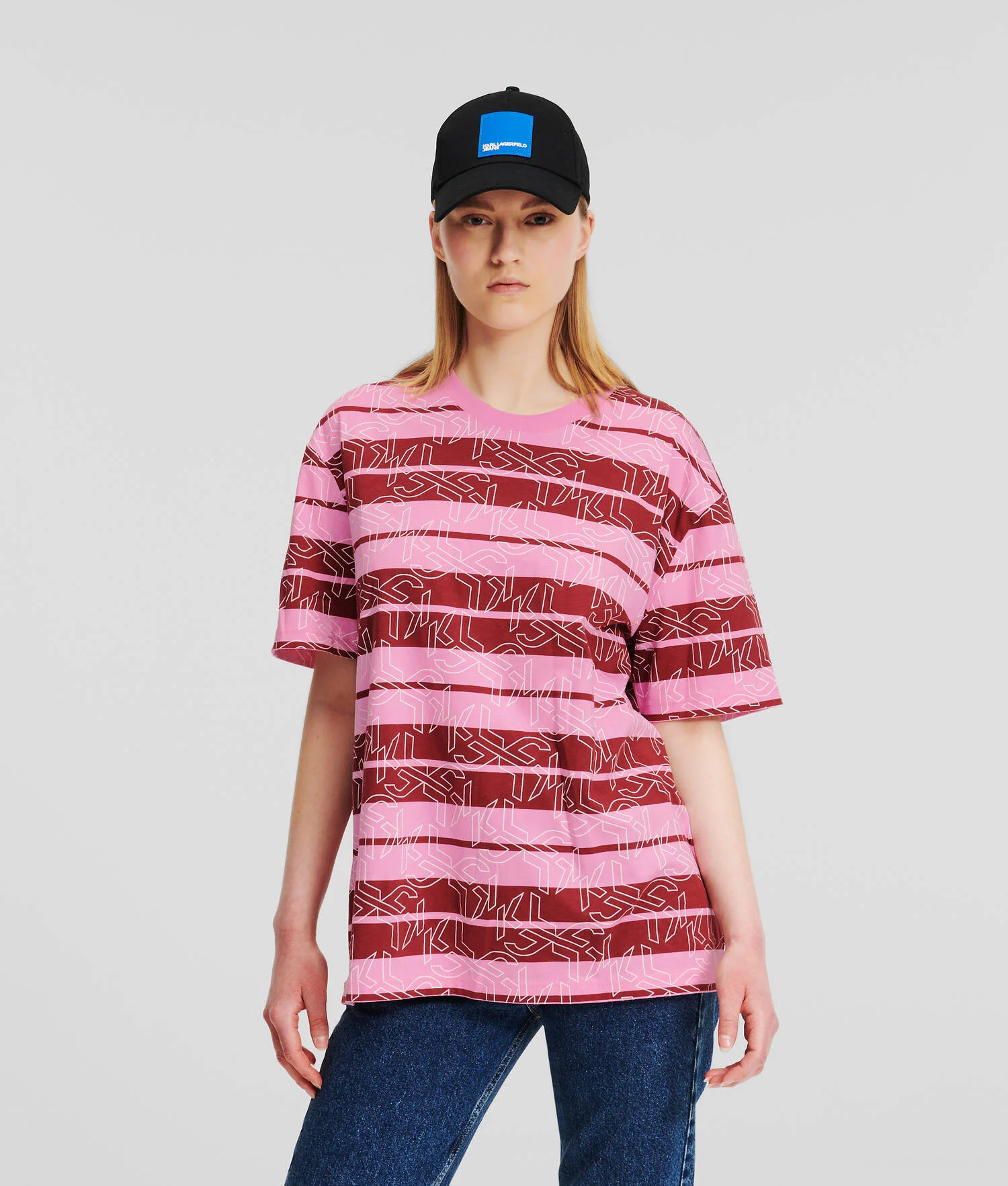 T-SHIRT RAYÉ KLJ MONOGRAM