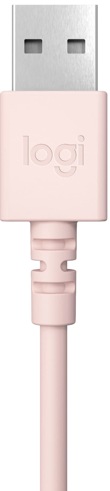 Logitech H390 USB-høretelefoner (pink)