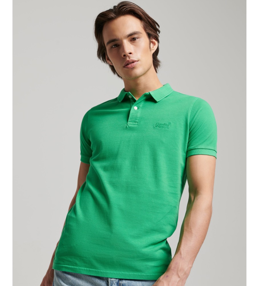 Superdry Polo Destroyed verde