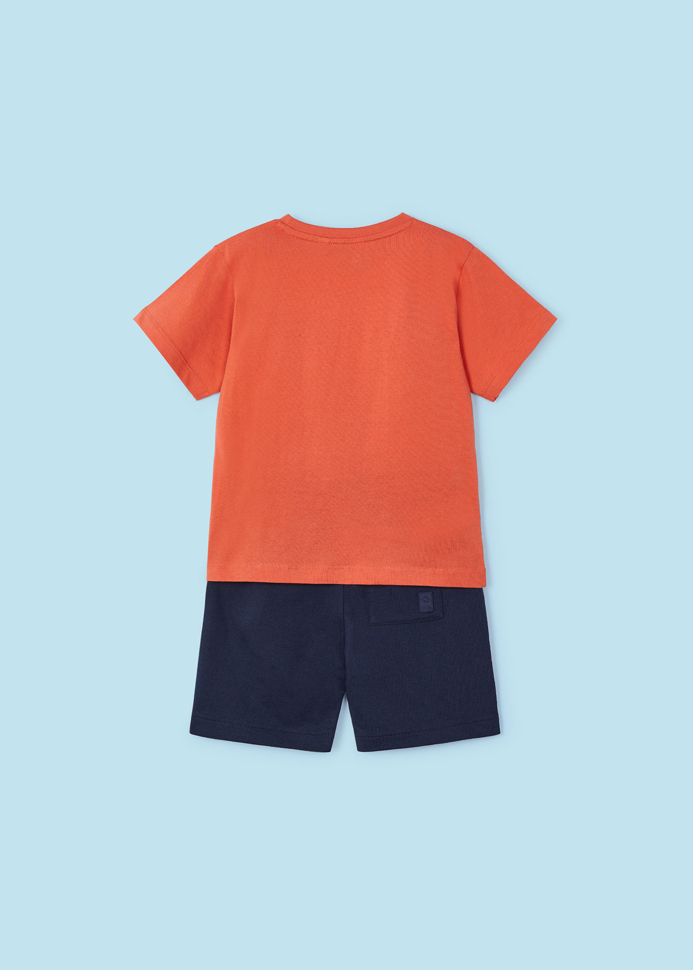 Conjunto esportivo de algodão de duas peças para meninos