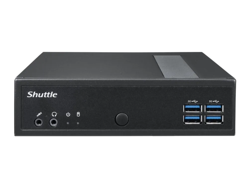 Shuttle XPC slim DL30N - Barebone - ultrakompakt mini-PC 1 x N-series N100 / op til 3.4 GHz - RAM 0 GB - UHD Graphics - Gigabit Ethernet, 2.5 Gigabit Ethernet