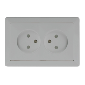 GAMMA Everest Dubbel Stopcontact Aluminium