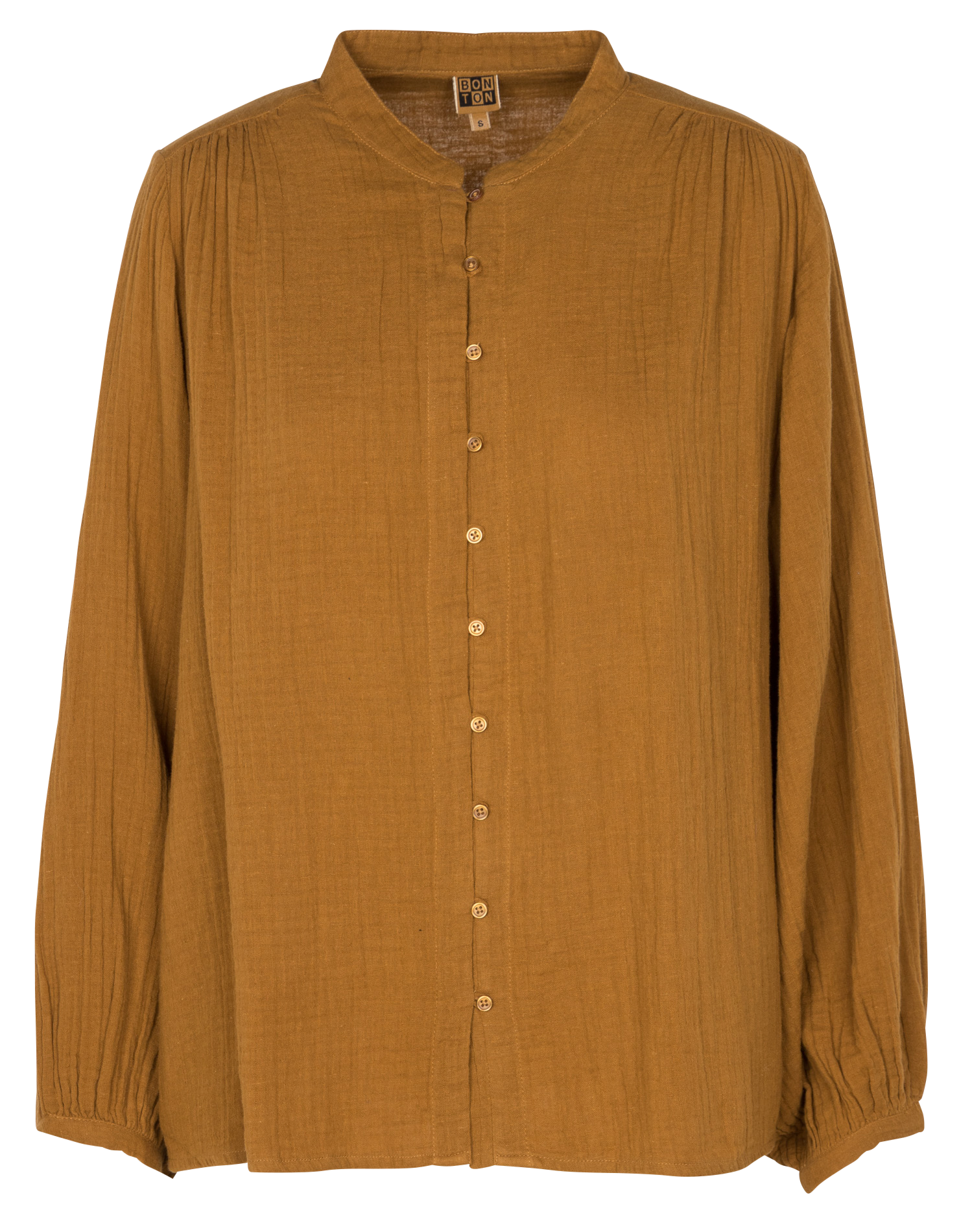 Chemise ample en coton| Marron