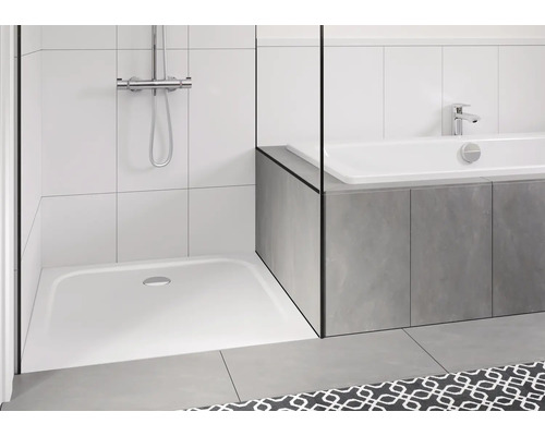 KALDEWEI CAYONOPLAN 2259-1 douchebak, 110 x 75 x 1,8 cm, alpinewit, glanzend, 361900010001