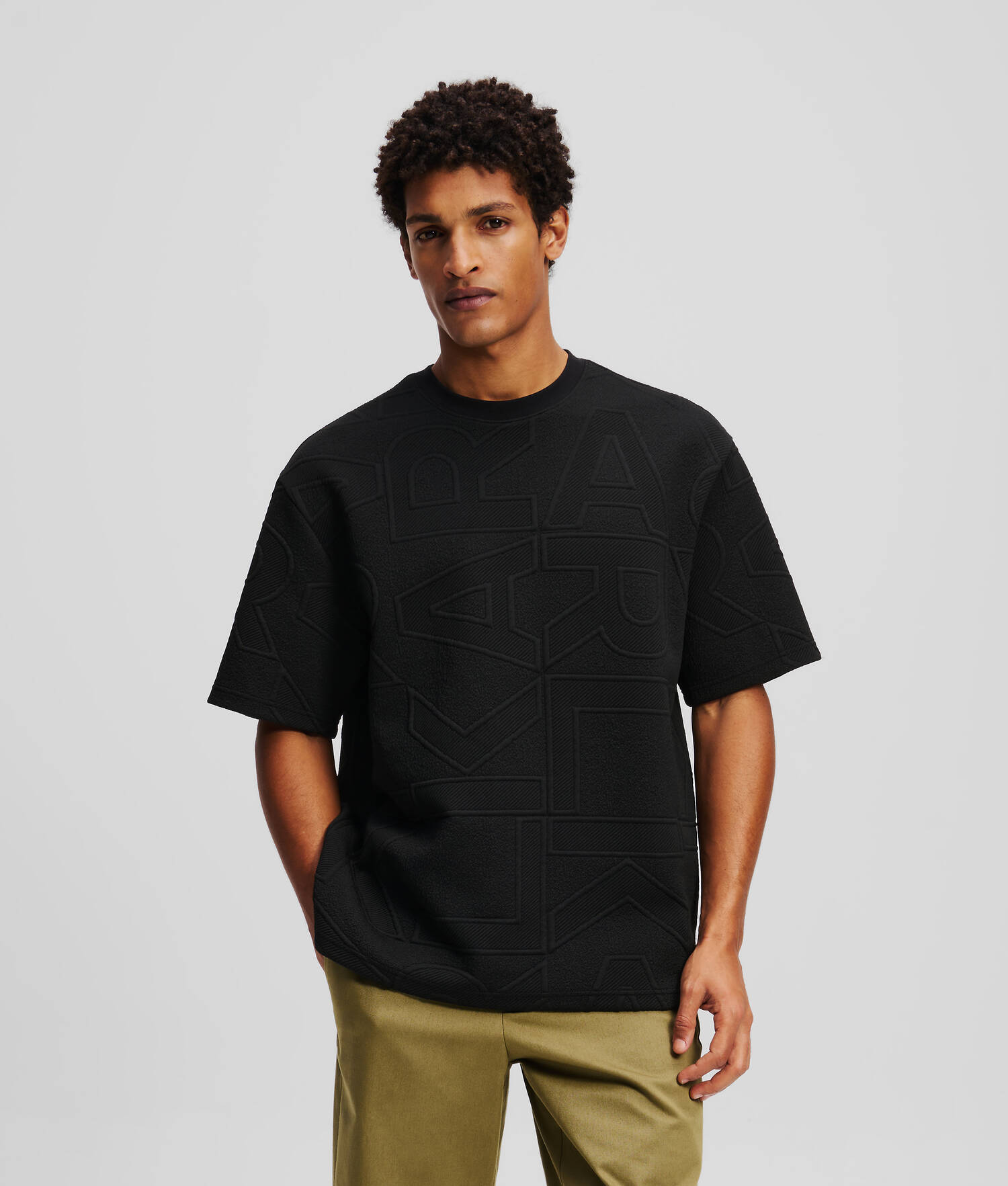 T-SHIRT AVEC LOGO KARL - Noir