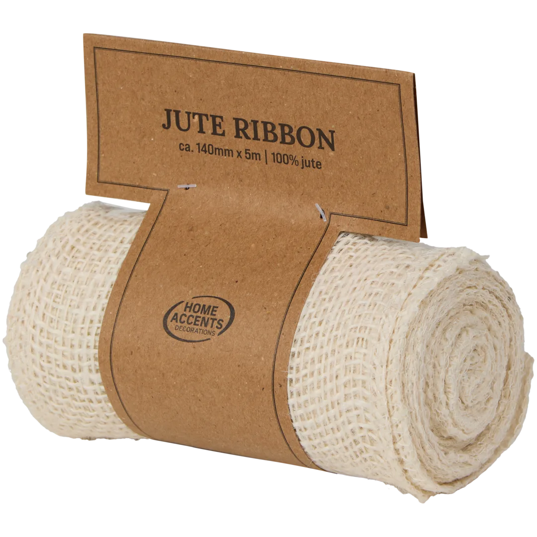 Jute lint 140 mm x 5 m | diverse kleuren