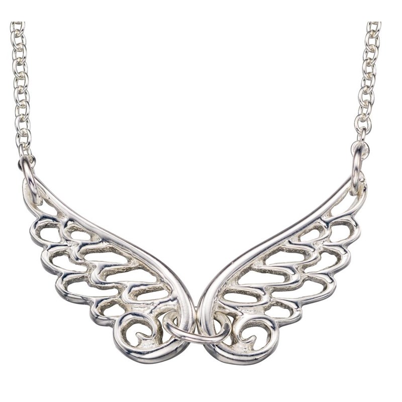 Collier ailes ange en argent 925/1000