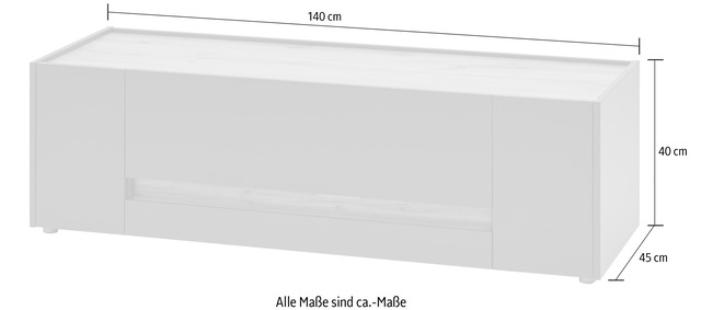 INOSIGN Lowboard »City/Giron« Breite ca. 140 cm