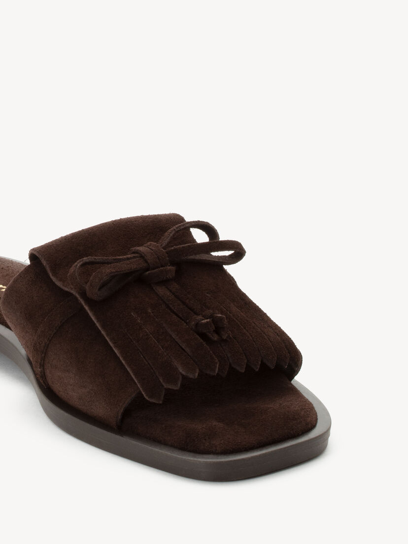 Leren Slipper - bruin