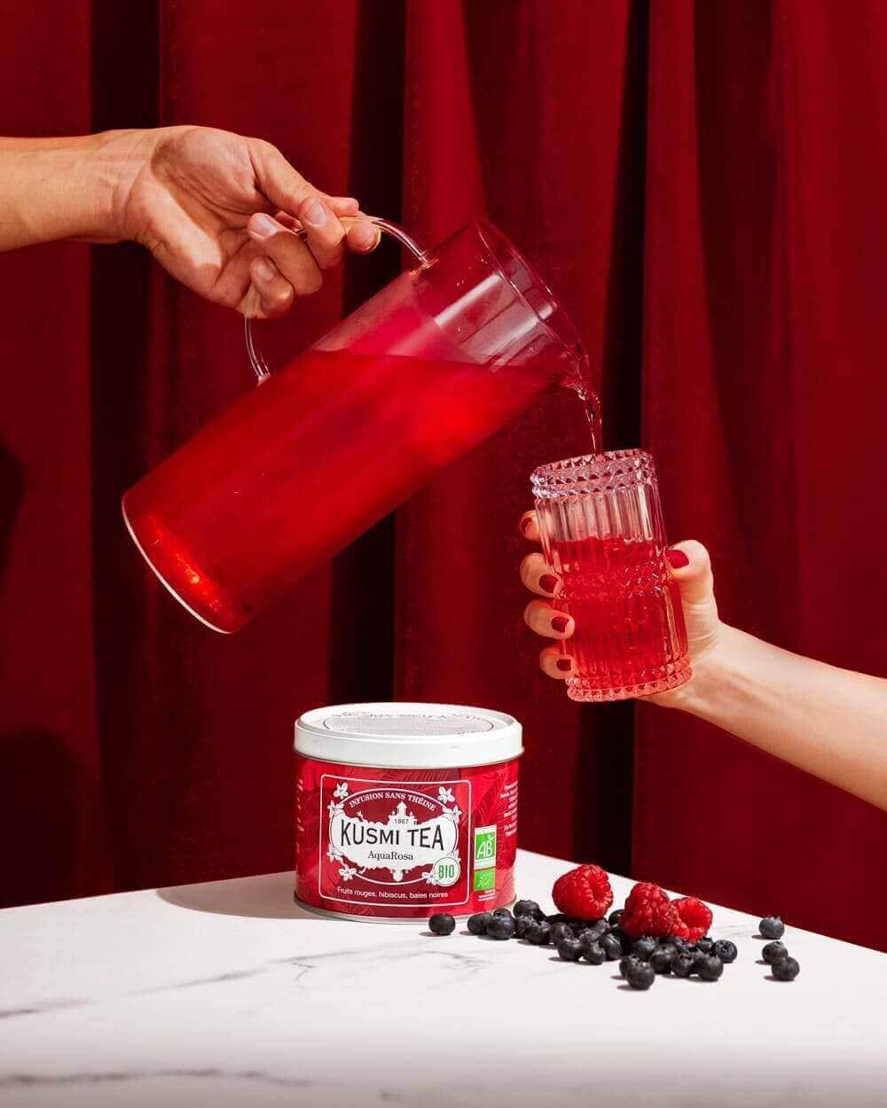 AquaRosa-Infusion hibiscus, fruits rouges Boîte 100 g
