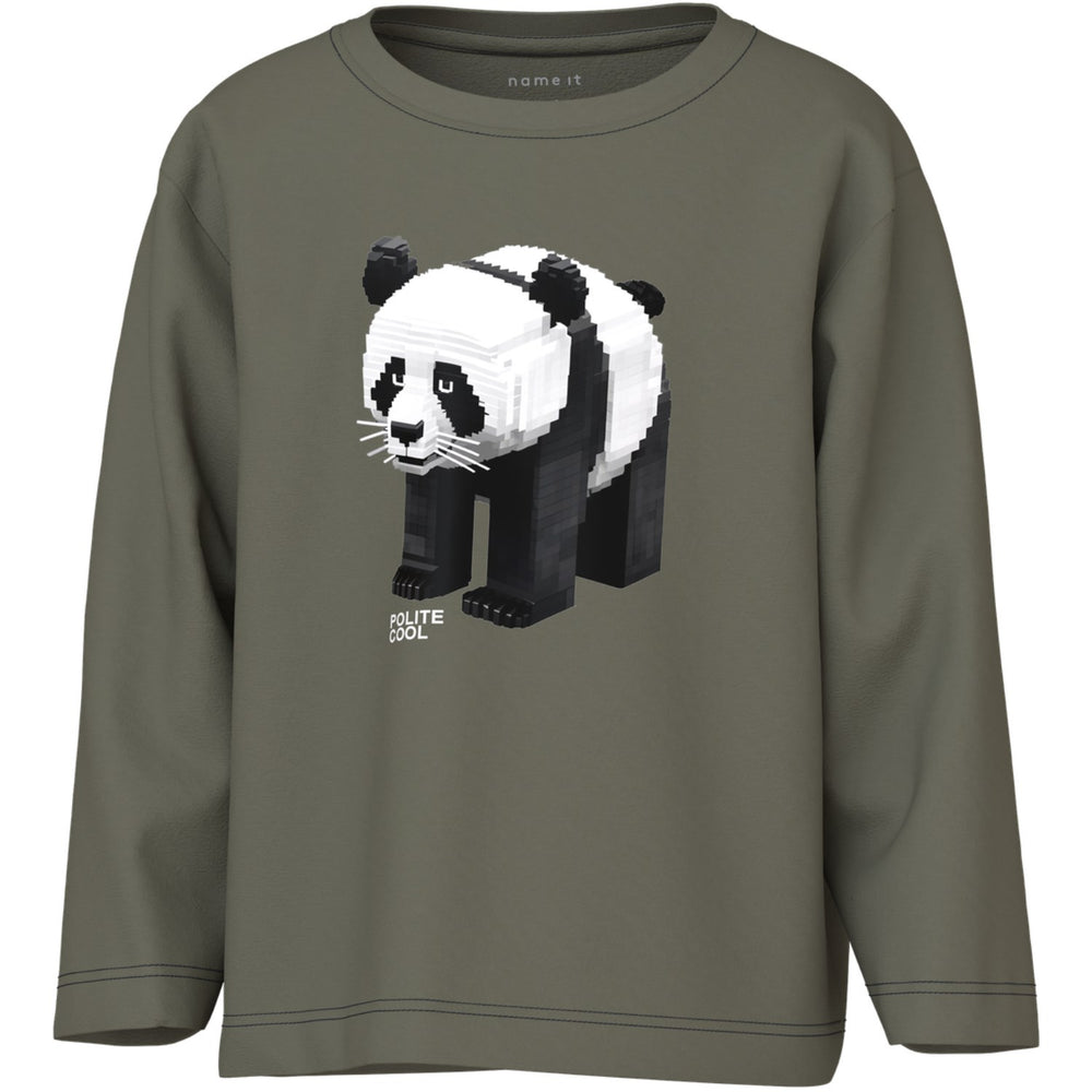 Køb Name It Dusty Olive Nmmsalan Ls Nreg Top