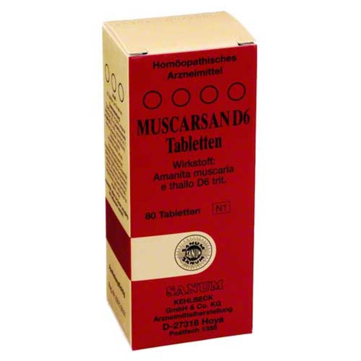 Muscarsan D 6 Tabletten, 80 St