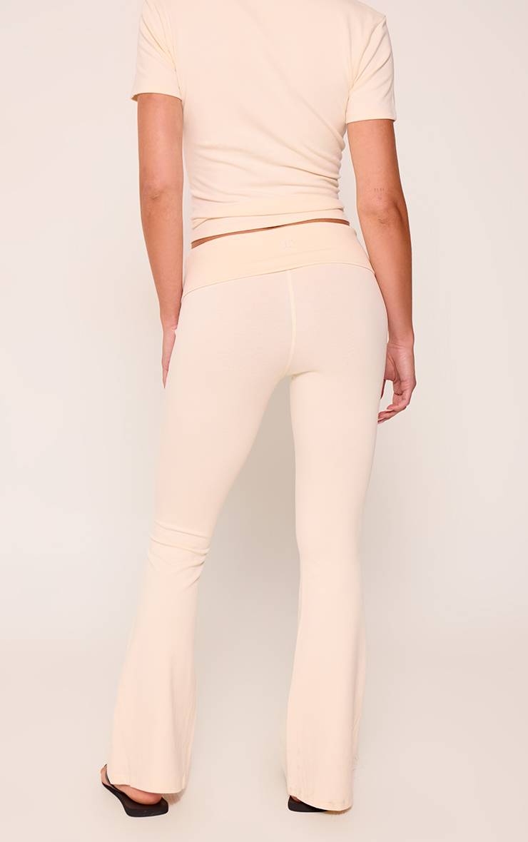 Crème Pantalon De Yoga En Coton Doux Mélange Prune Profond