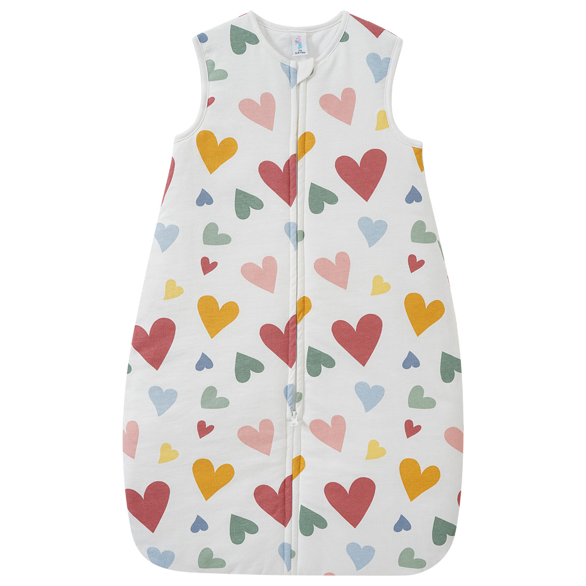 Topomini Baby Schlafsack mit Allover-Muster rosa / weiss / bunt
