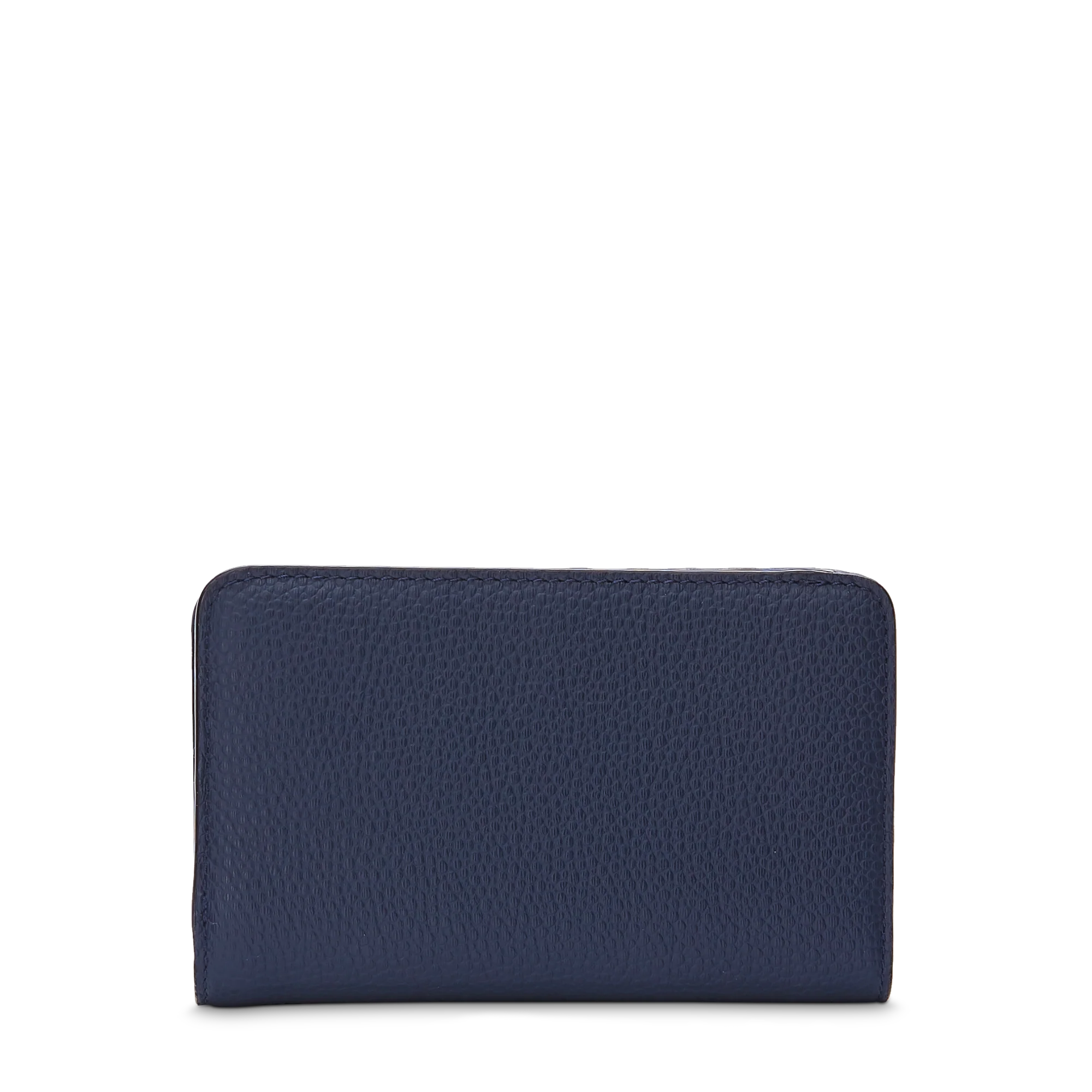 Portefeuille rectangulaire compact zippé Ninon de Lancel-Bleu pétrole