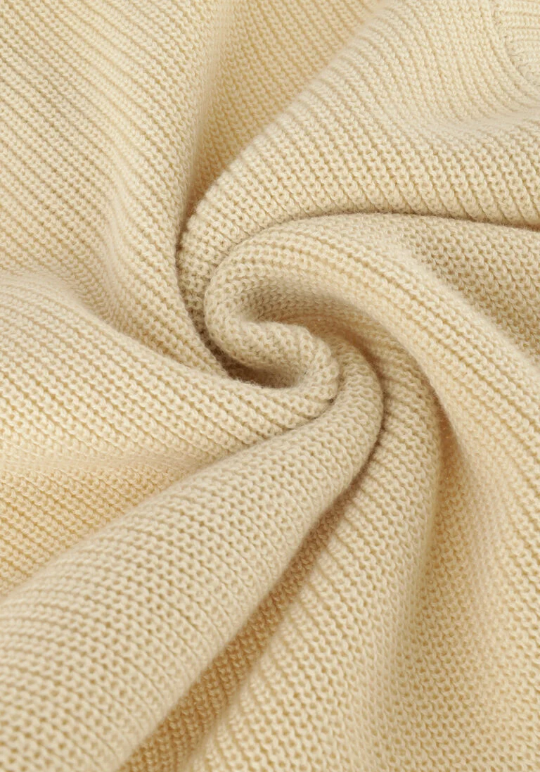 BAJE STUDIO zand baje studio mini jurk dress knitted woven sand