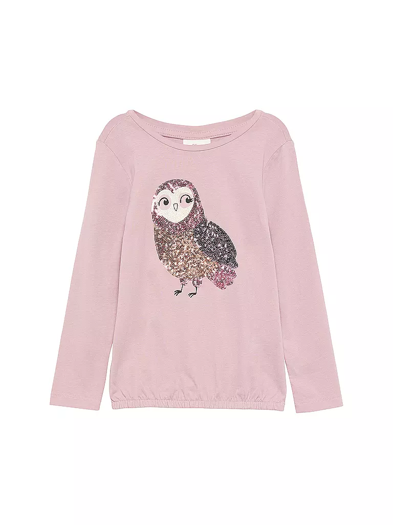 S.OLIVER Mädchen Langarmshirt rosa
