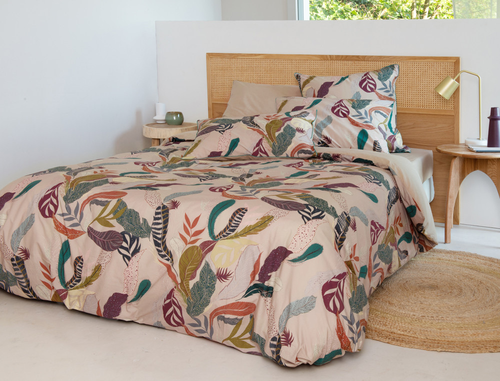 Housse de couette fermeture zip-Plumes