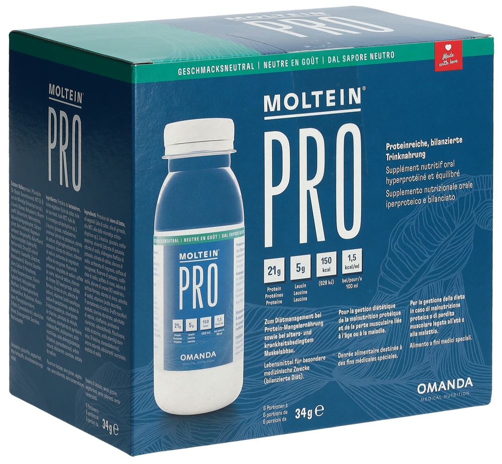 moltein PRO 1.5 Plv Geschmacksneutral Fl 34 g