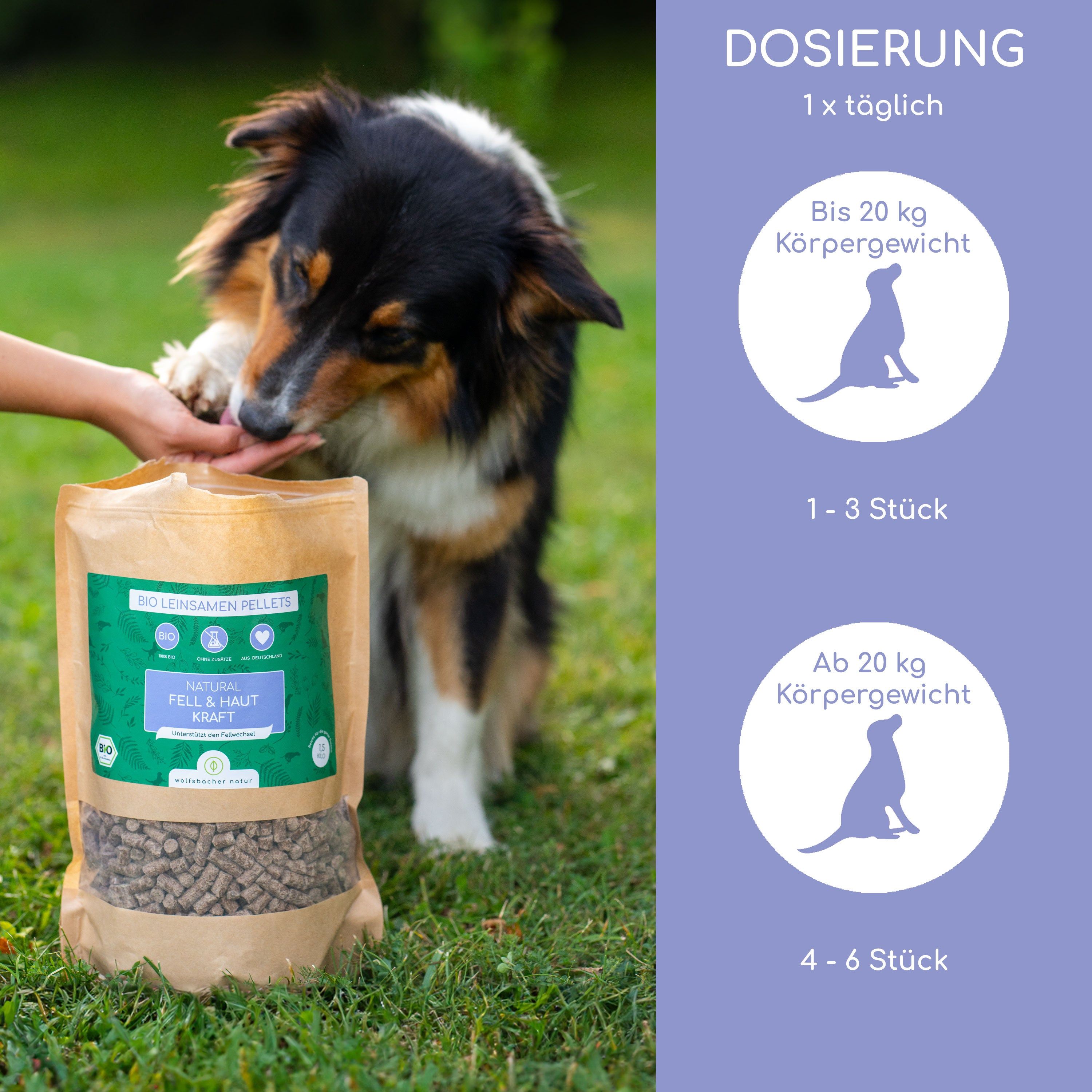 Wolfsbacher Natur Bio Leinsamen Pellets