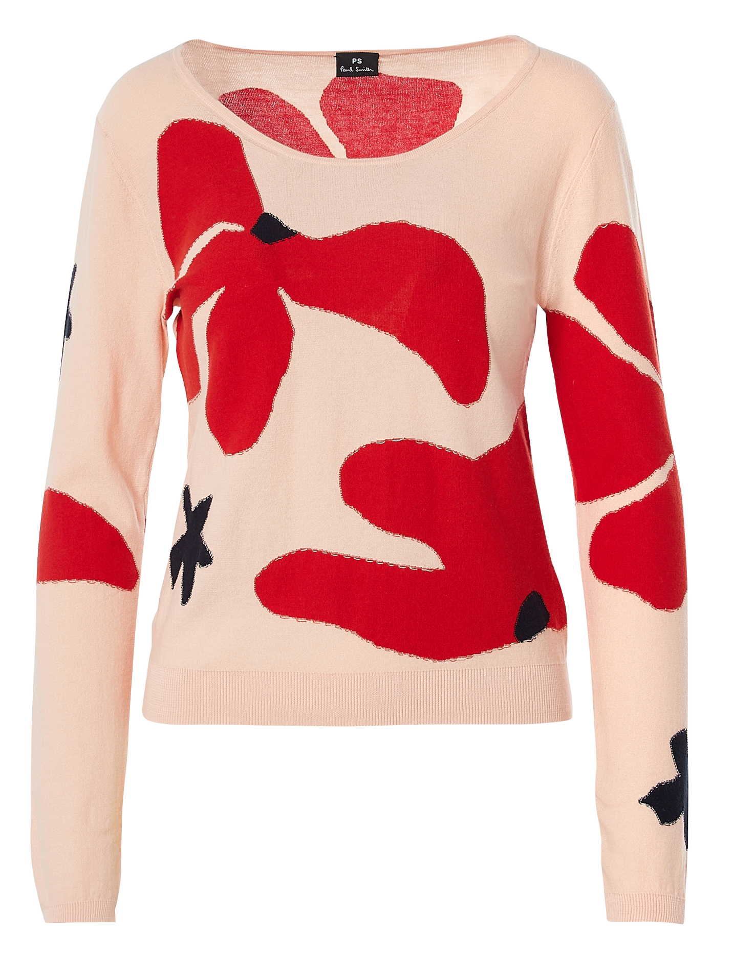 Pull col rond en coton | Jaune
