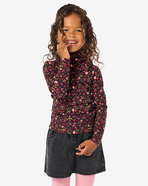 t-shirt enfant côtelé avec col rouge