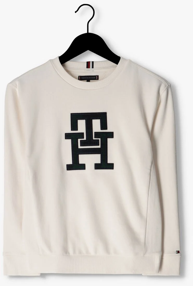 TOMMY HILFIGER witte tommy hilfiger sweater monogram black watch sweatshirt