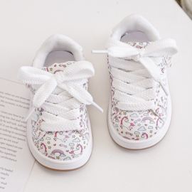 White unicorn sneakers