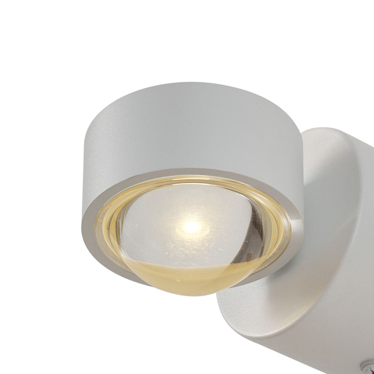 Design wandlamp wit incl. LED IP44 - Lens
