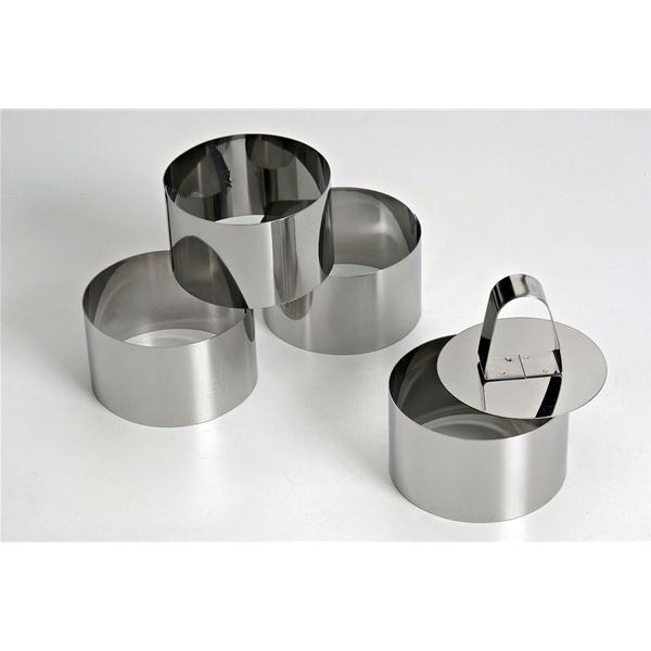 Lot de 4 cercles à mousse 10cm + 1 poussoir