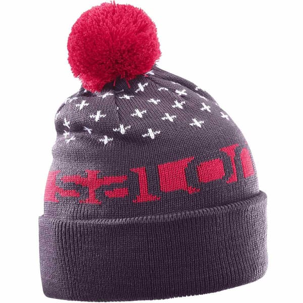 Bonnet SALOMON SALOMON FREE BEANIE MAVERICK/BARB CHERRY/WHT 18 MAVERICK/BARBADOS CHERRY/WHITE