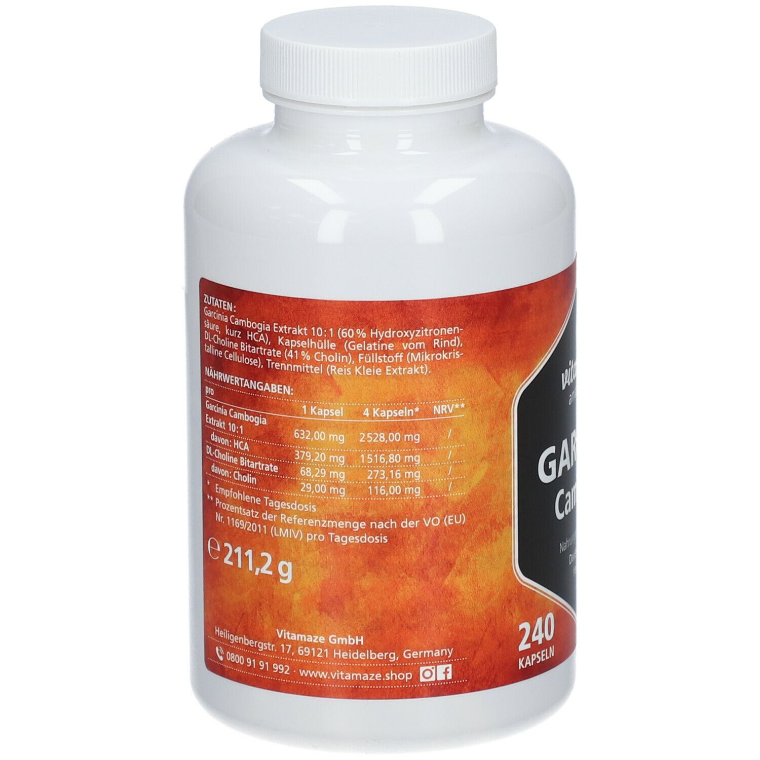 Vitamaze GARCINIA CAMBOGIA + Cholin