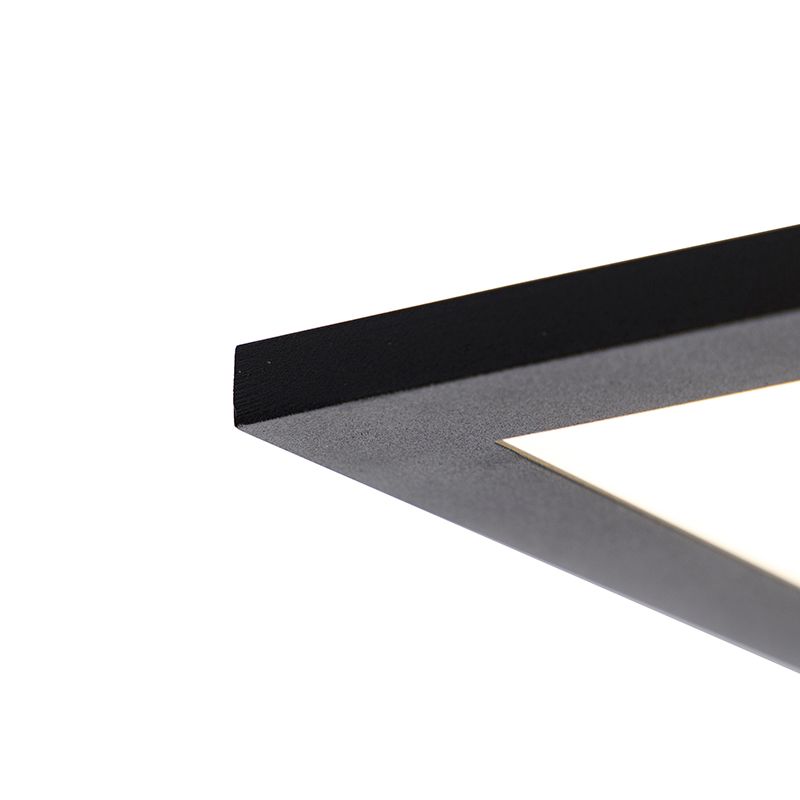 Modern LED paneel zwart 80 cm incl. LED - Liv
