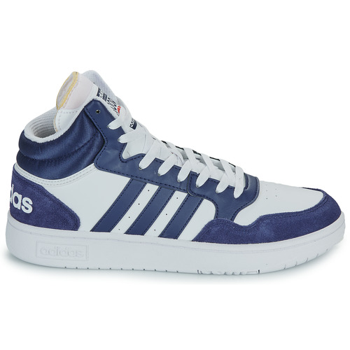 Adidas Sportswear - HOOPS 3.0 MID - Marine / Blanc