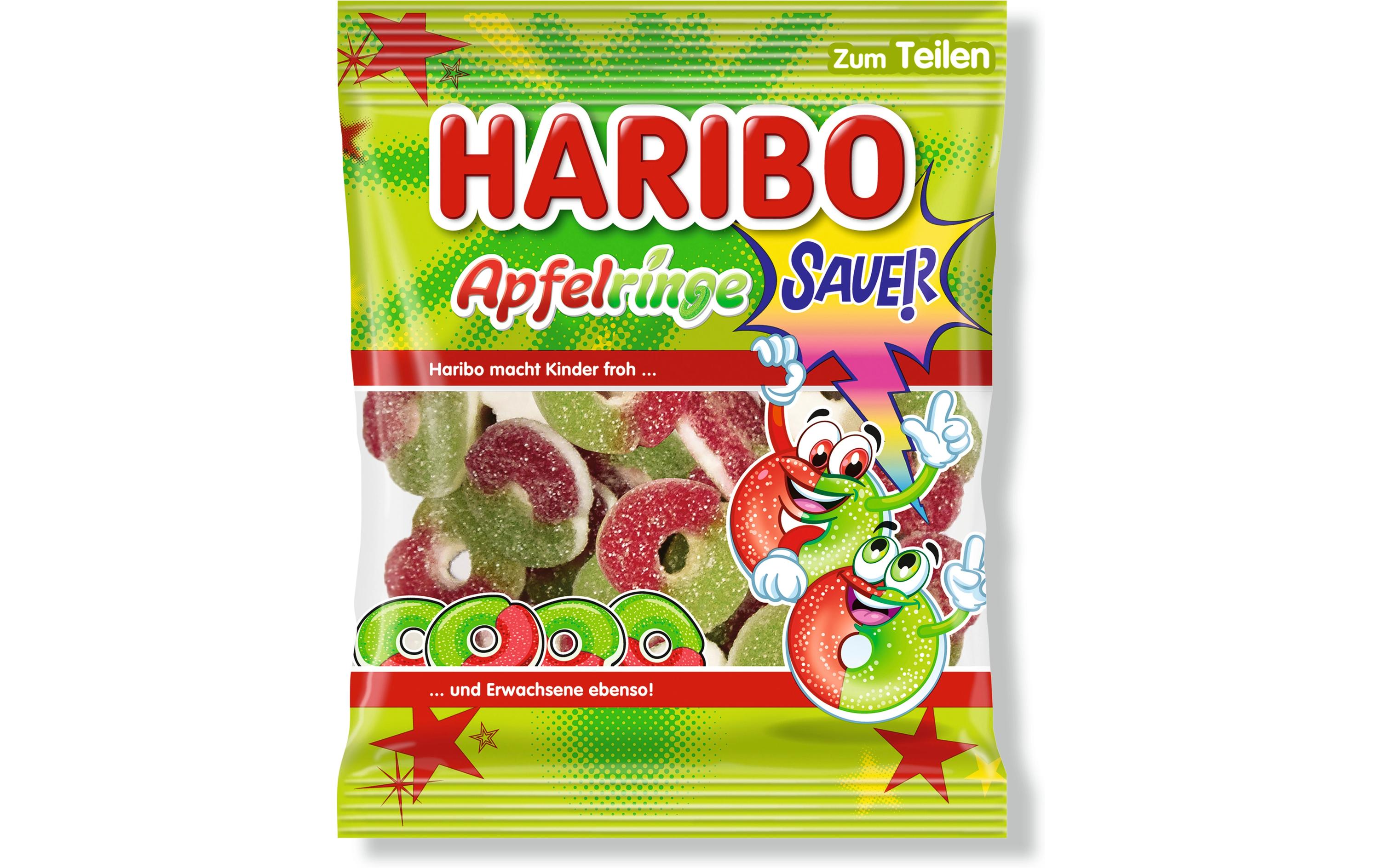 Gummibonbons Apfelringe sauer 175 gSaure Fruchtgummis