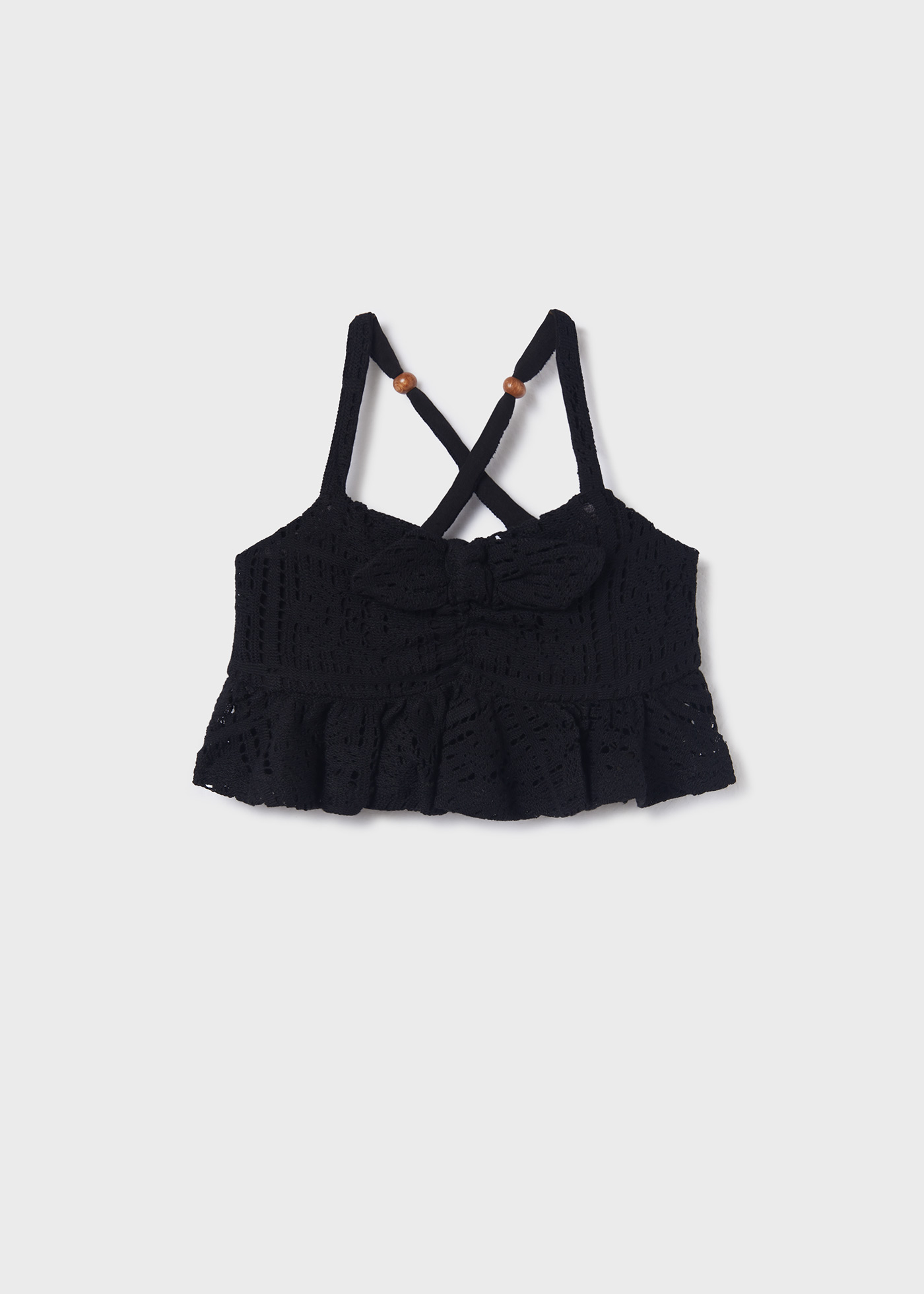 Top de crochê para menina