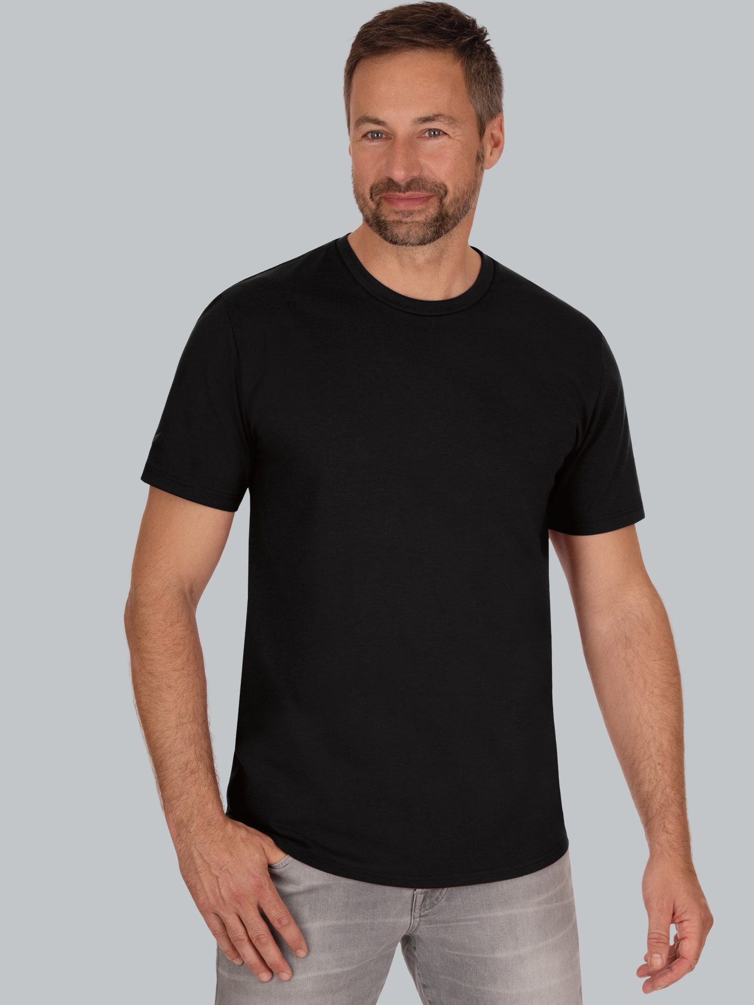 T-Shirt aus 100% Biobaumwolle Schwarz-C2C