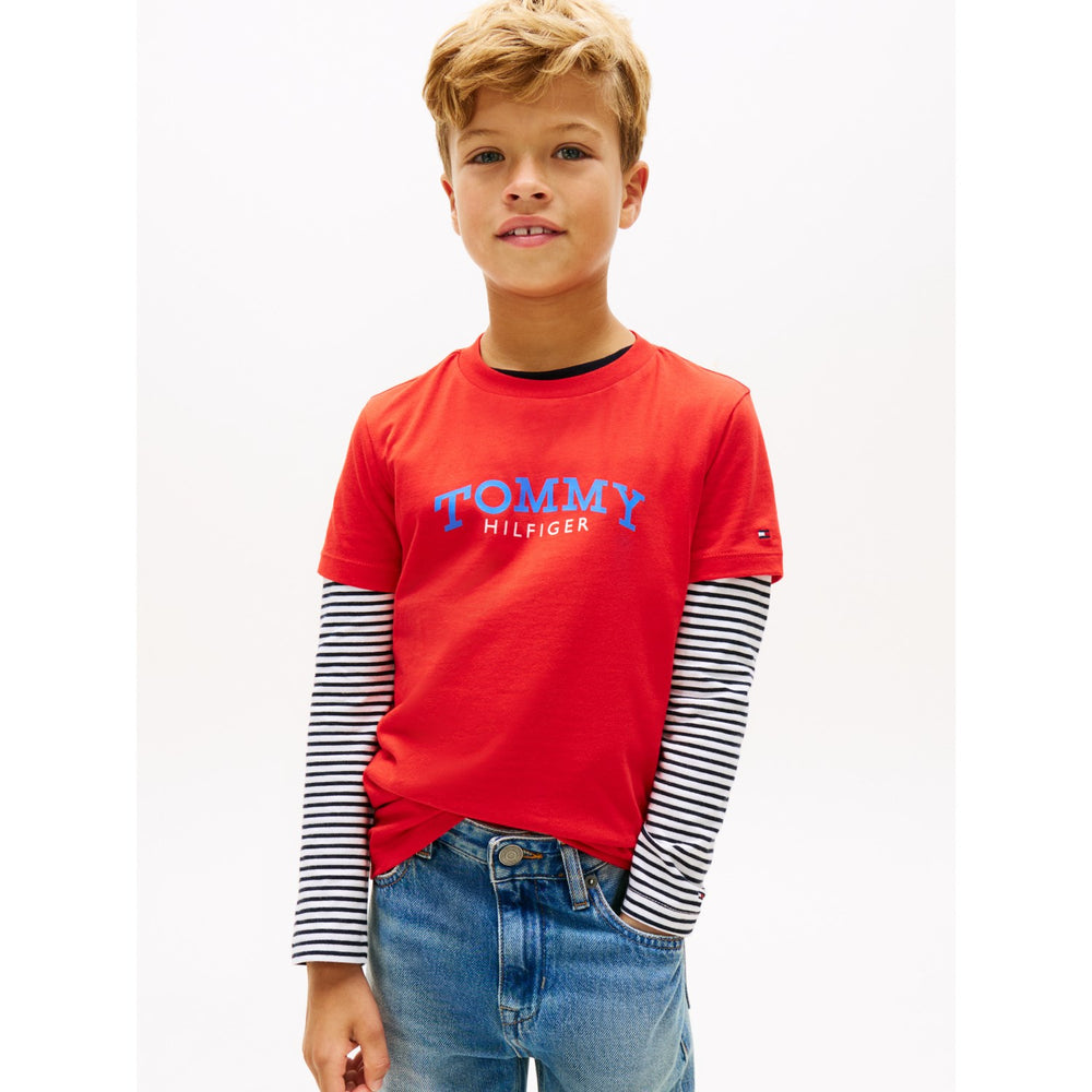 Køb Tommy Hilfiger Rapid Red Monogram Graphic T-Shirt