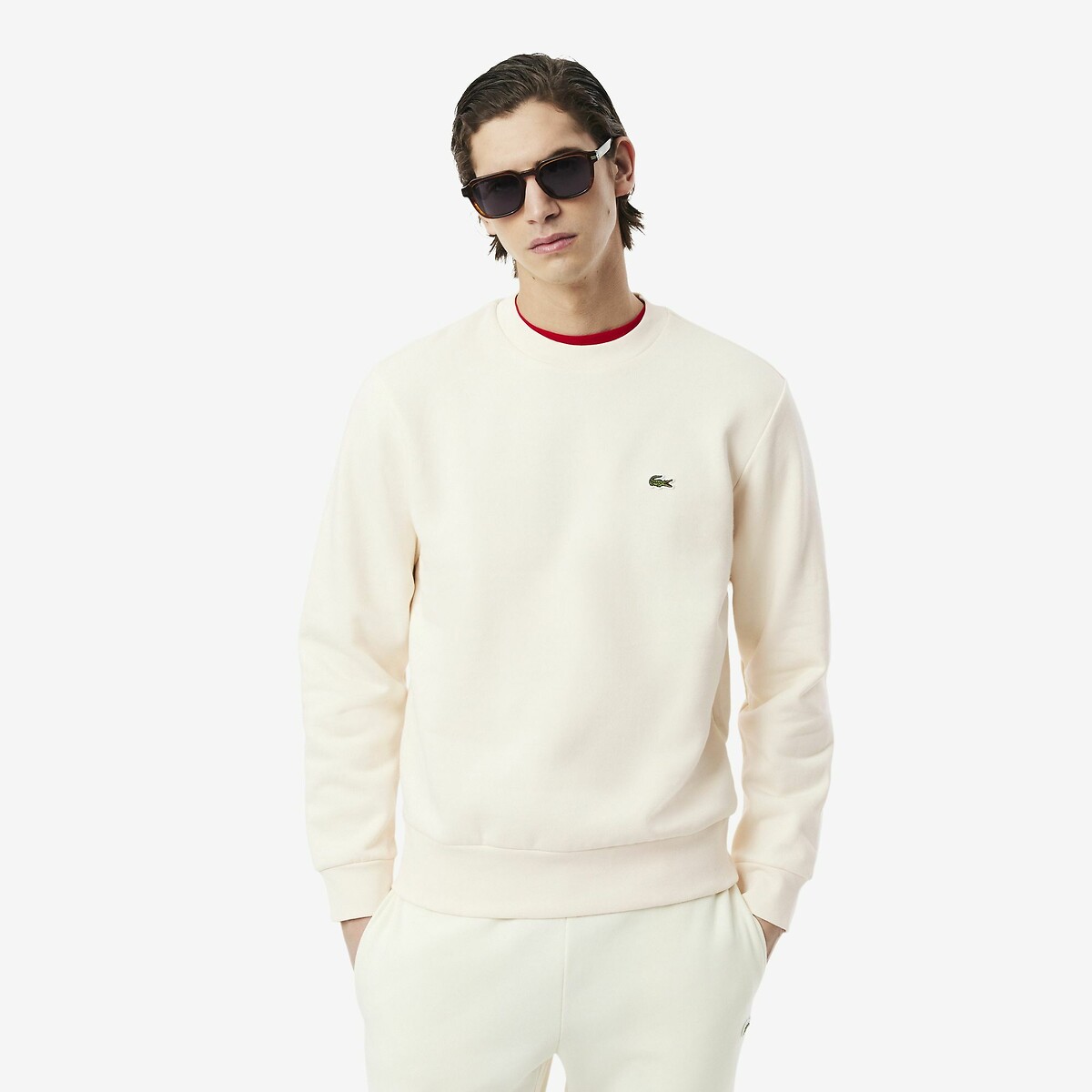 LACOSTE<br>Suéter de gola redonda