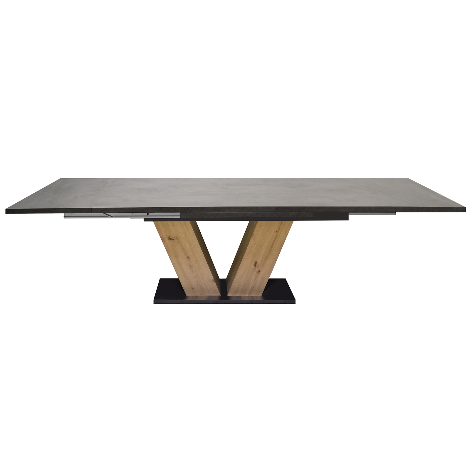Esstisch - graphit - Asteiche - ausziehbar - 160 cm