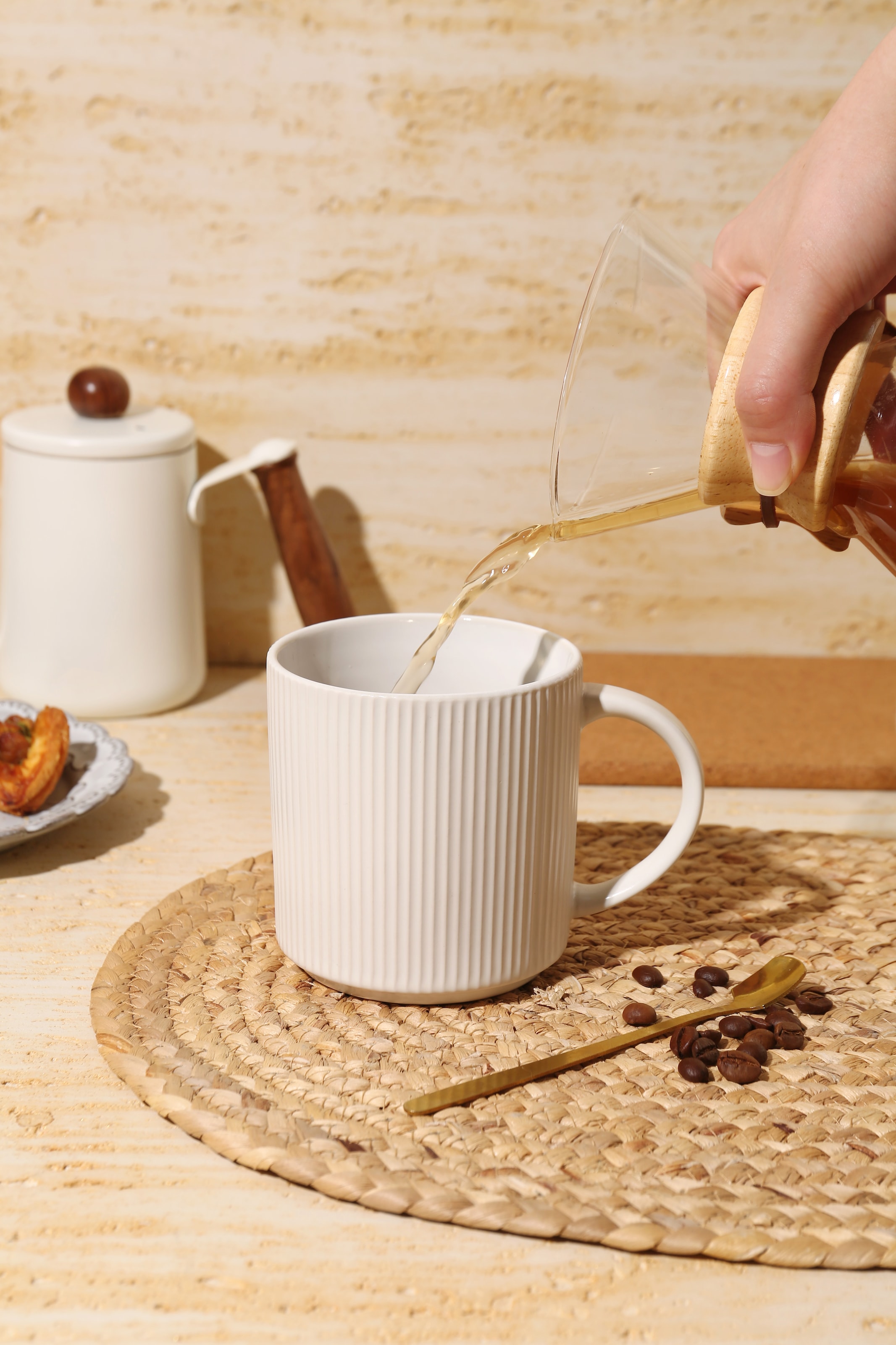 GOODproduct Becher »Kaffeebecher Ylvii, 6er Set« spülmaschinenfest und mikrowellengeeignet, 460 ml