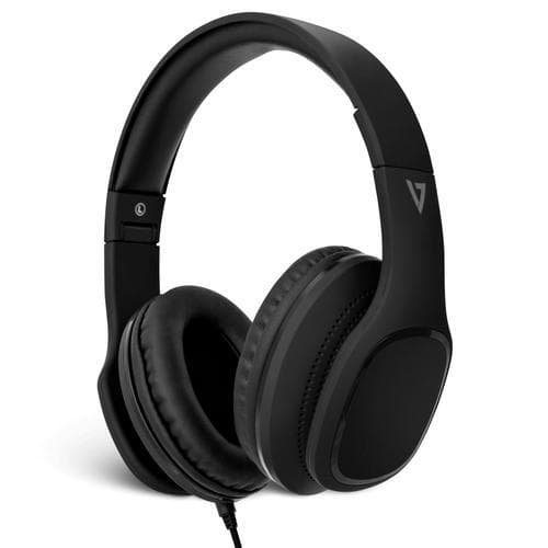 V7 HA701-3EP, Hovedtelefoner, Headset, Opkald og musik, Sort, Digital, 1,8 m