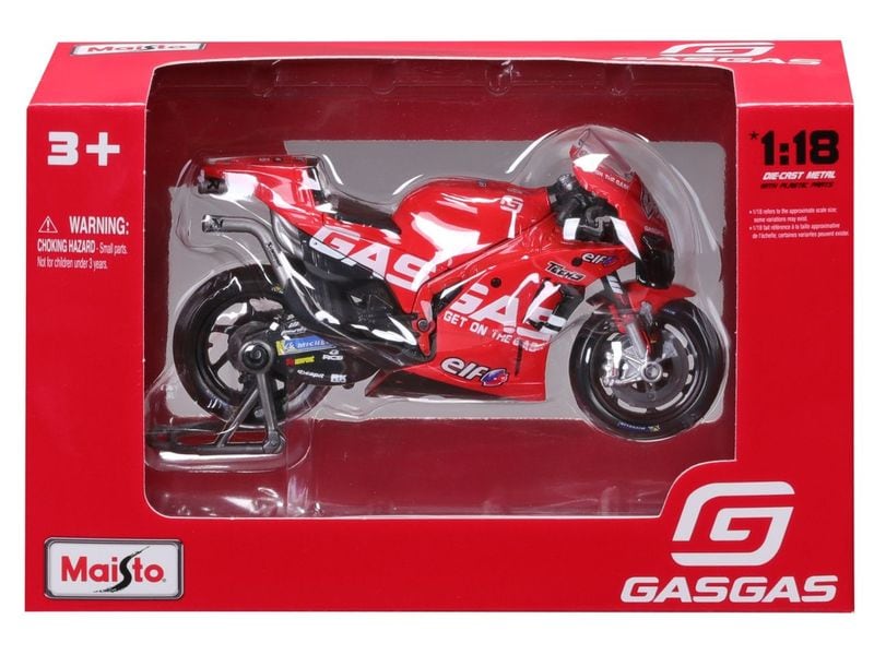 Maisto Motorrad MotoGP GasGas #44 Espargaro 2023 1:18 Sammlermodell im Massstab 1:18