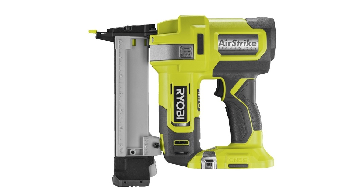 RyobiAccu Nietpistool R18GS18-0 ONE+, 18V elektrische tacker  (Groen/zwart, zonder batterij en lader)