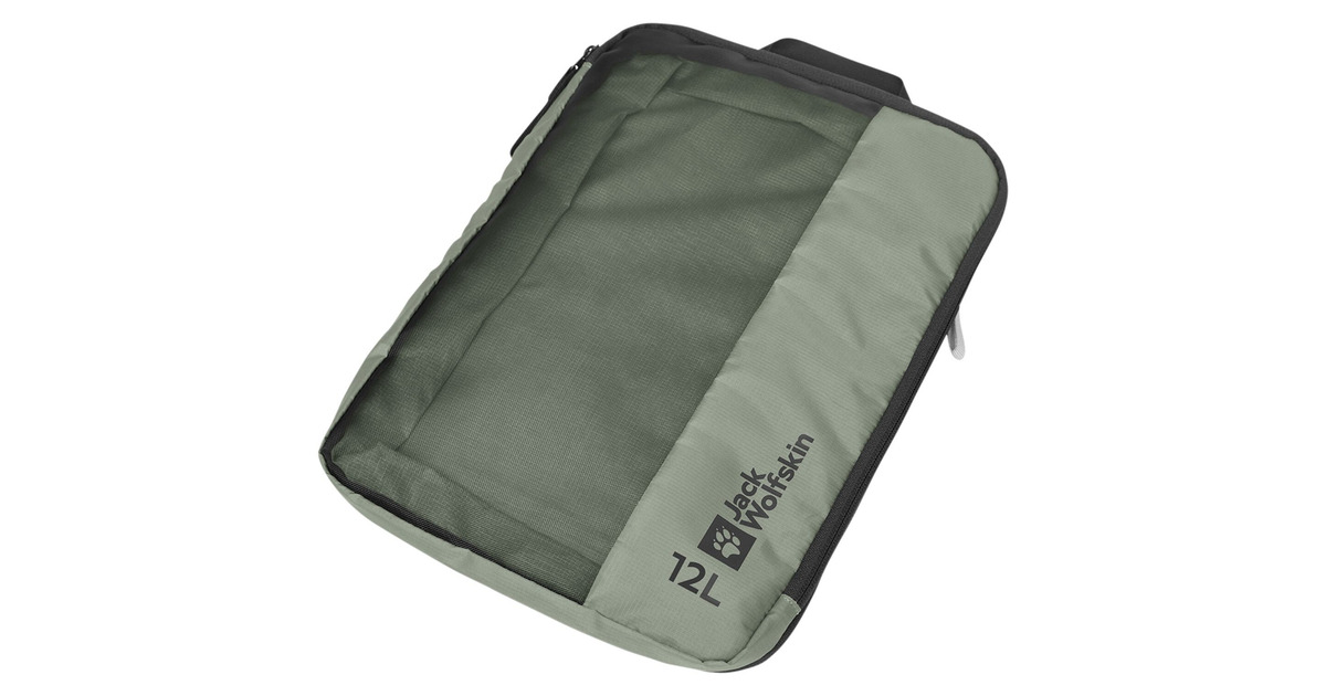 Jack WolfskinCompression Cube Set tas  (Grijsgroen/transparant)