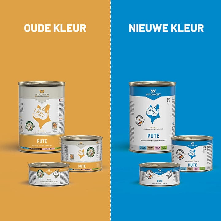 Vet-concept kattenmenu kalkoen 6 x 400 gram